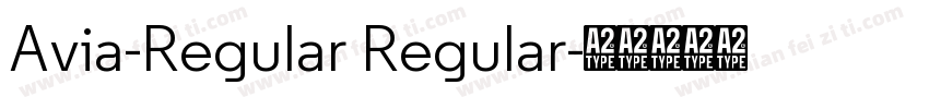 Avia-Regular Regular字体转换
